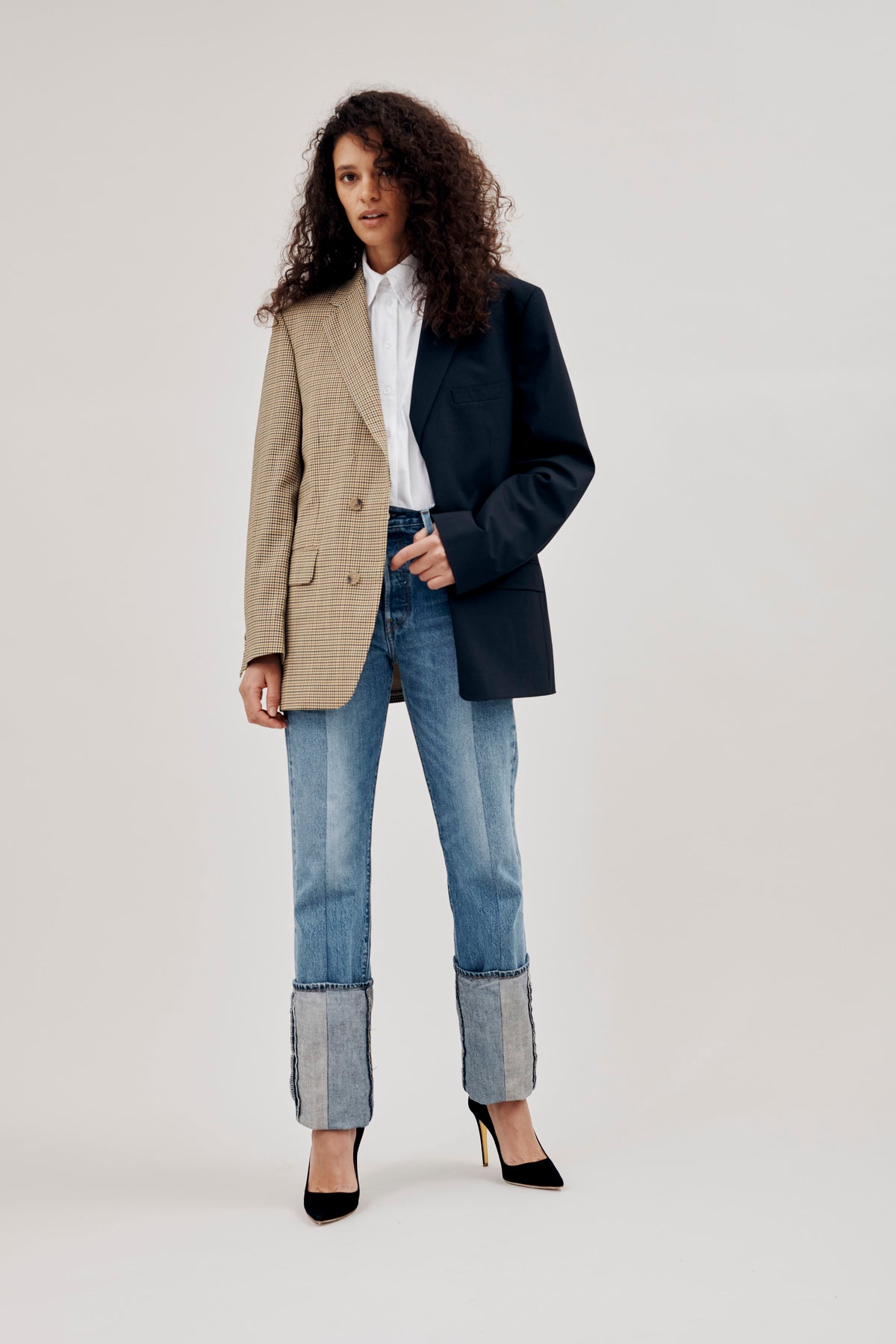 The Jamie Blazer Midnight Check Suiting