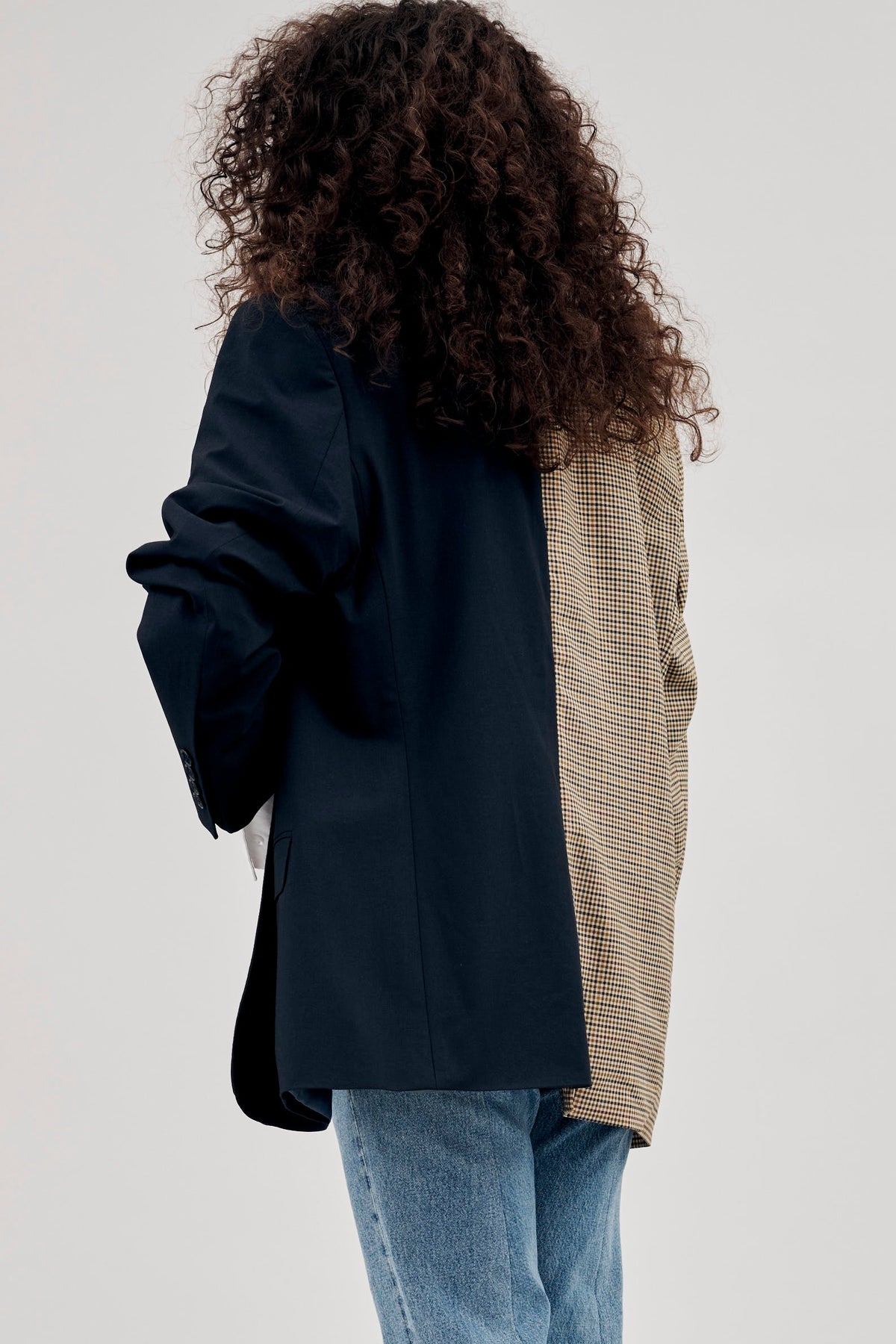 The Jamie Blazer Midnight Check Suiting