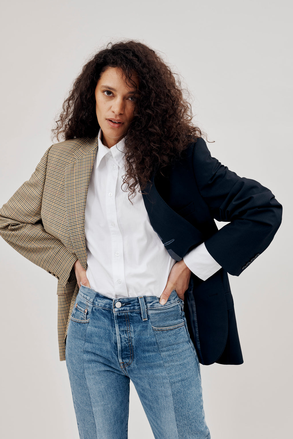 The Jamie Blazer Midnight Check Suiting