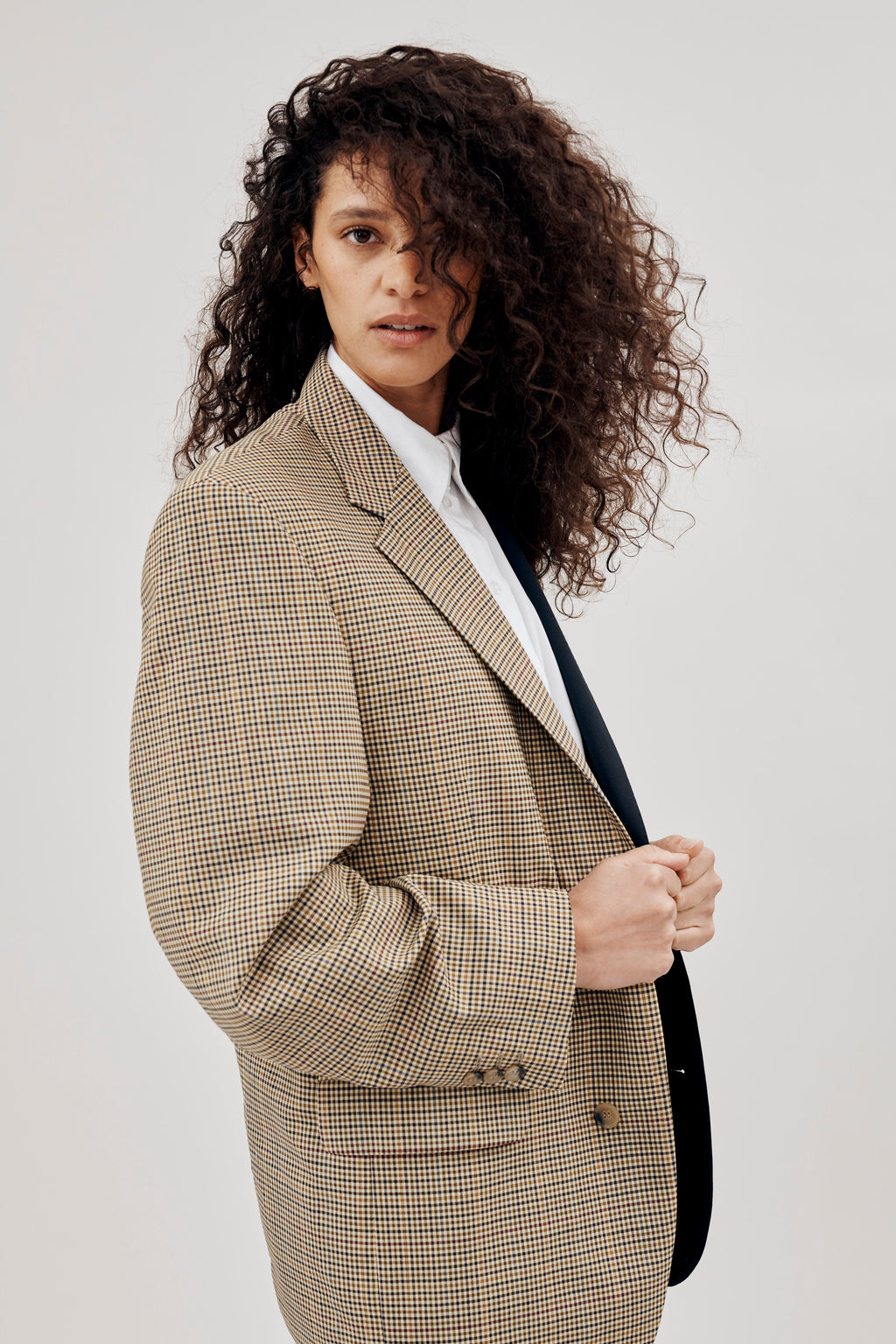 The Jamie Blazer Midnight Check Suiting