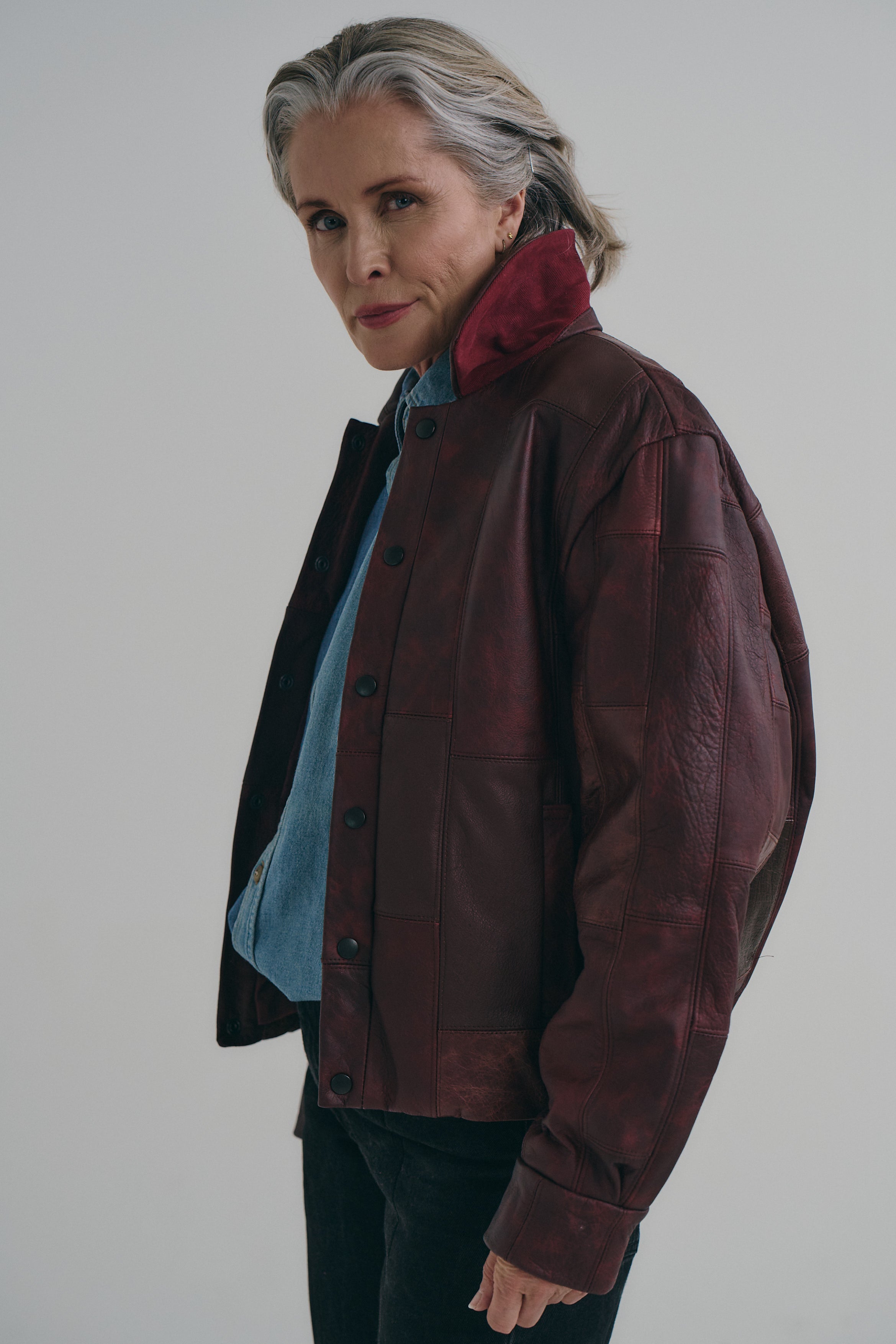 Cherry Red Leather Bailey Bomber | One-of-a-kind