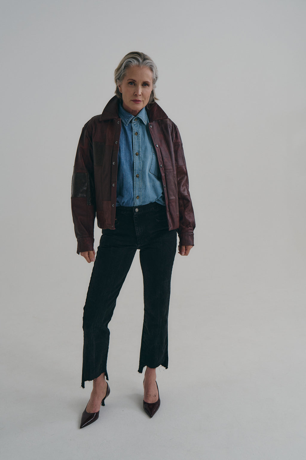 Cherry Red Leather Bailey Bomber | One-of-a-kind