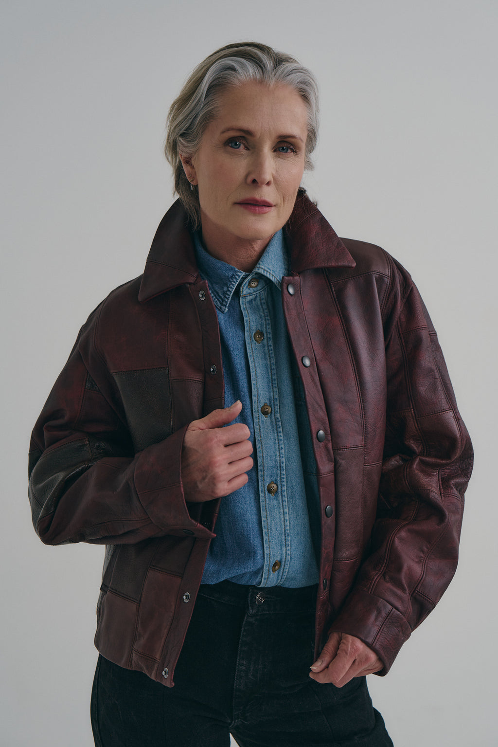 Cherry Red Leather Bailey Bomber | One-of-a-kind