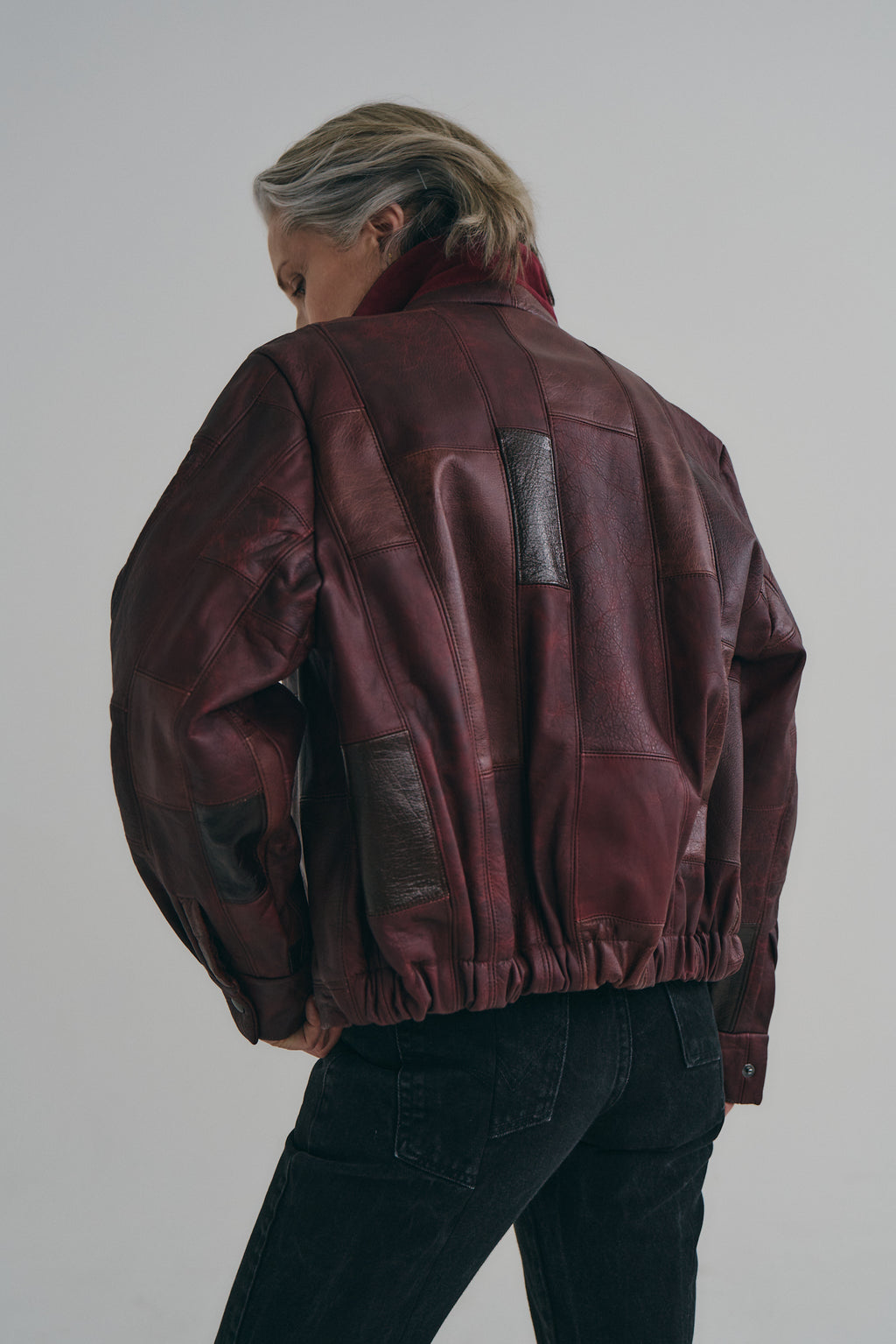 Cherry Red Leather Bailey Bomber | One-of-a-kind