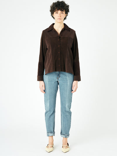 Chocolate Corduroy Frankie Jacket
