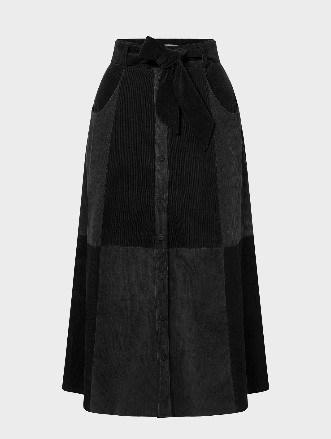 Black Corduroy Frankie Skirt