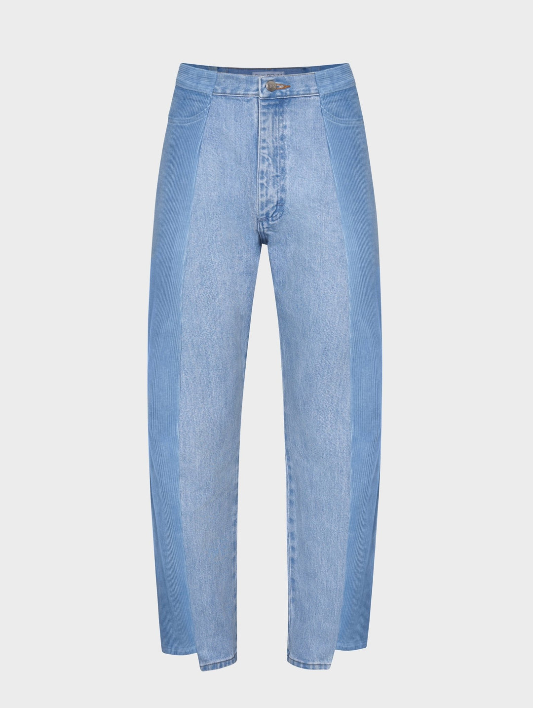 E.L.V. Denim Sustainable Blue Corduroy Match Boyfriend Jeans