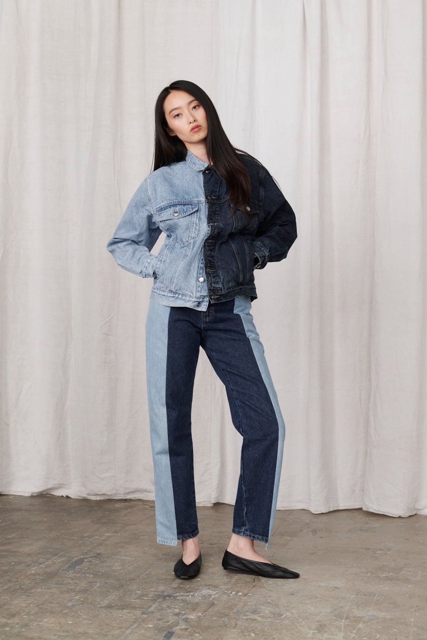 Boyfriend Jeans Light Dark Blue - ELV Denim