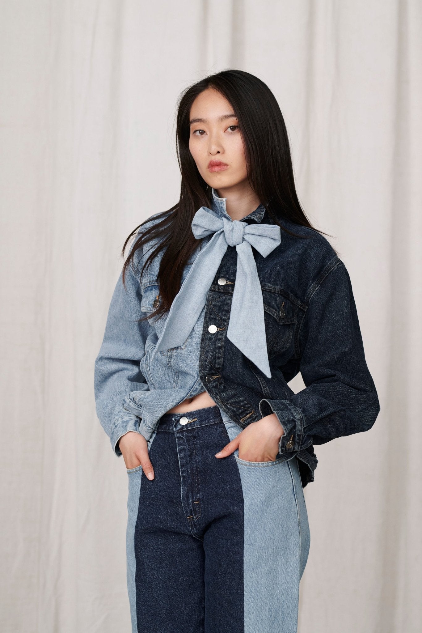 Classic Denim Jacket Light Dark Blue - ELV Denim