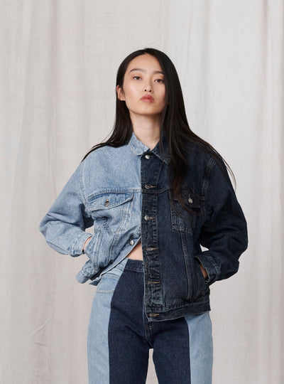 Classic Denim Jacket Light Dark Blue - ELV Denim