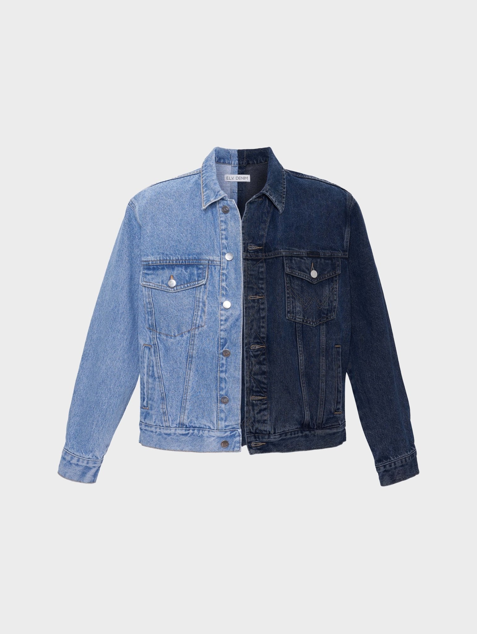 The Classic Denim Jacket Light Dark Blue | E.L.V. Denim – ELV Denim
