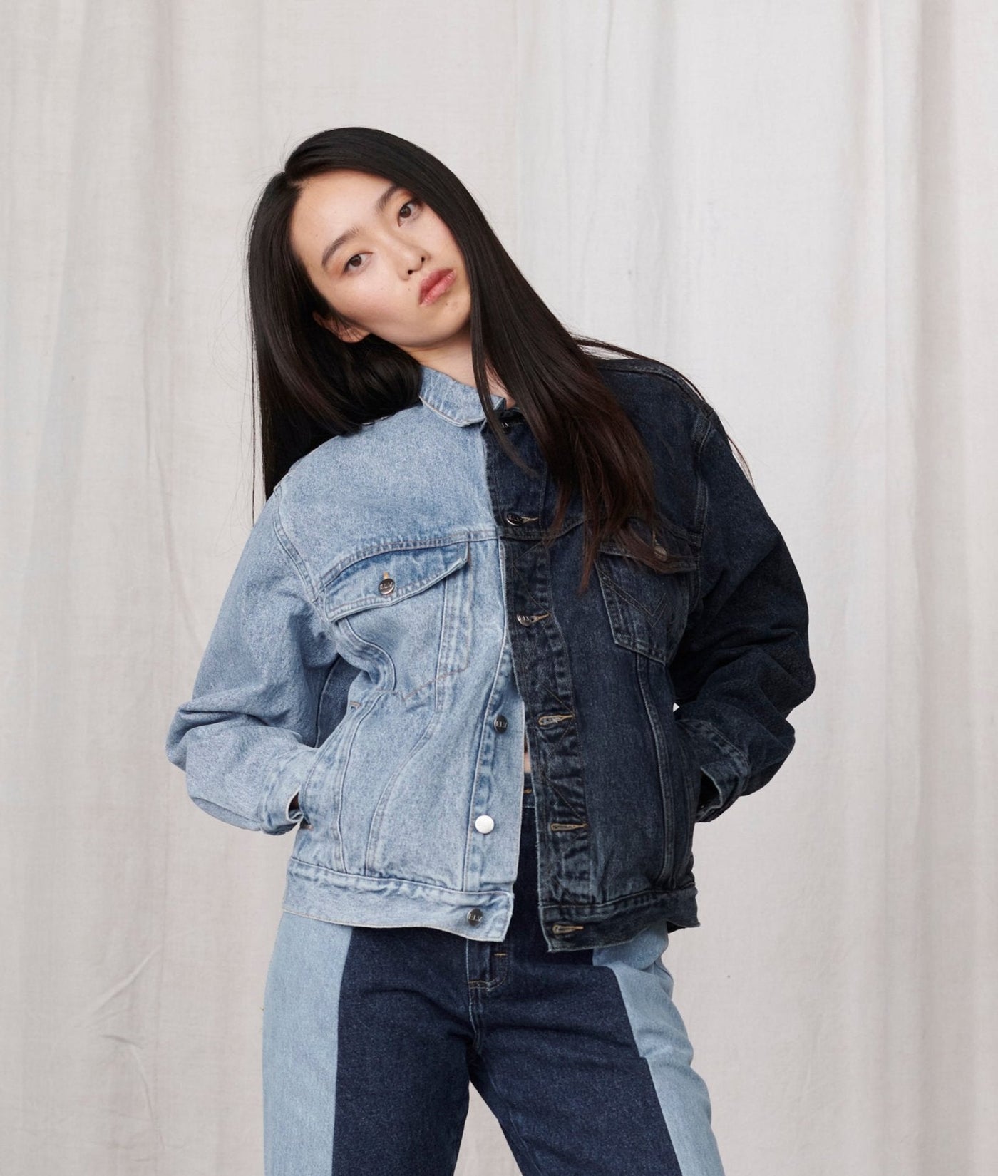 Classic Denim Jacket Light Dark Blue - ELV Denim