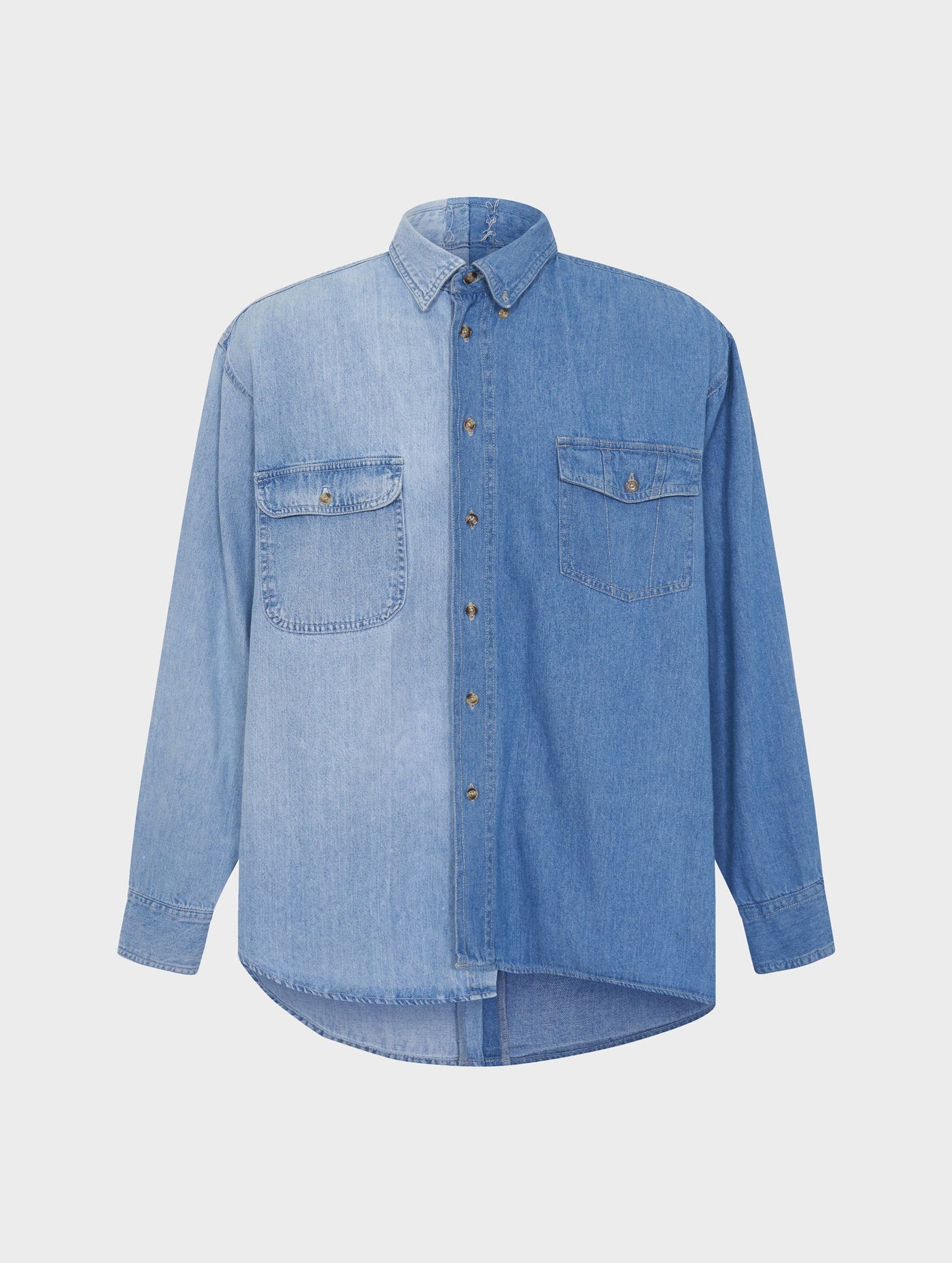 Classic Denim Shirt Mid Light Blue - E.L.V. Denim