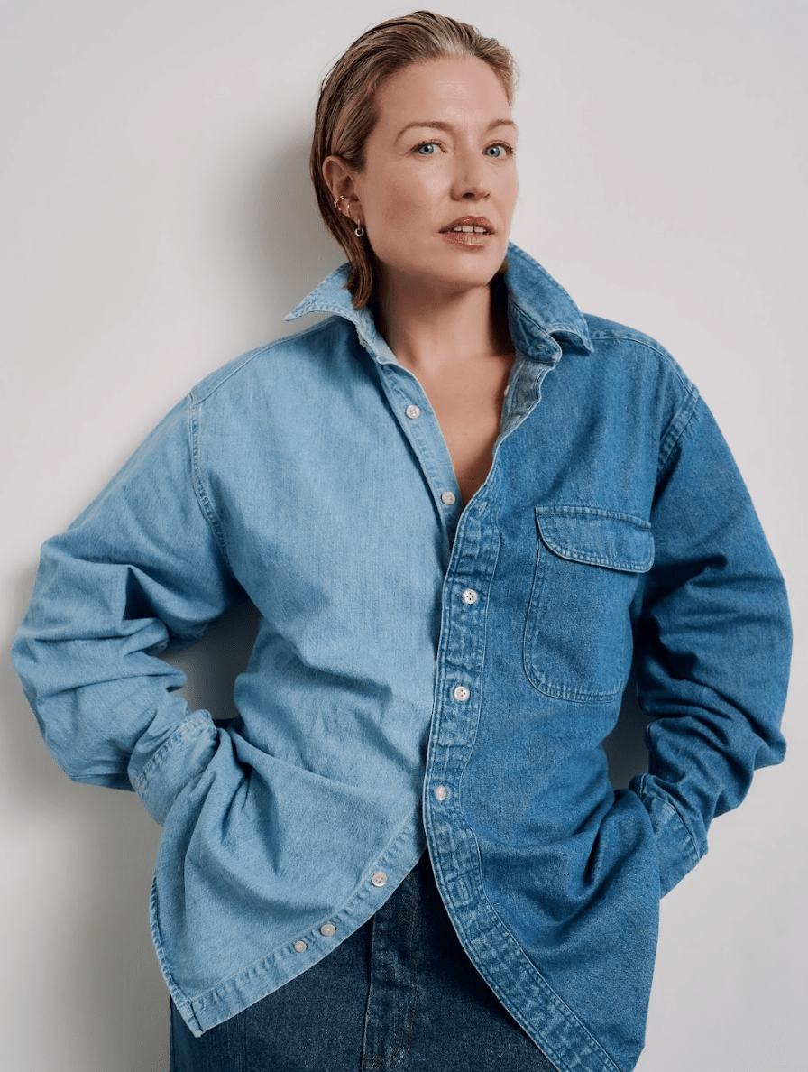 Classic Denim Shirt Mid Light Blue - ELV Denim