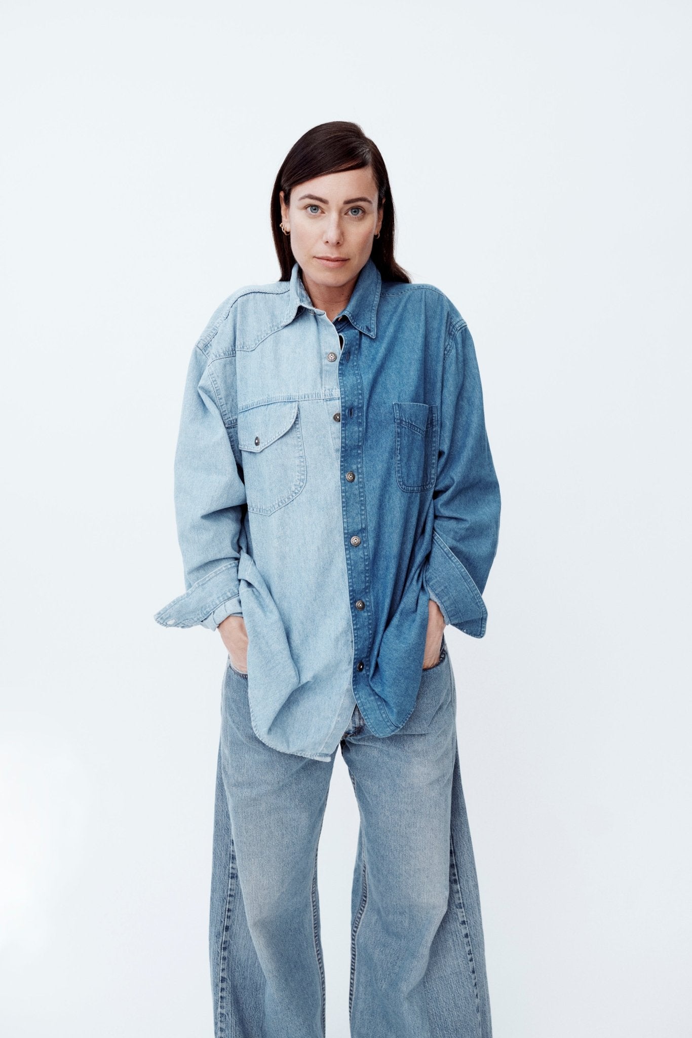 Classic Denim Shirt Mid Light Blue - ELV Denim