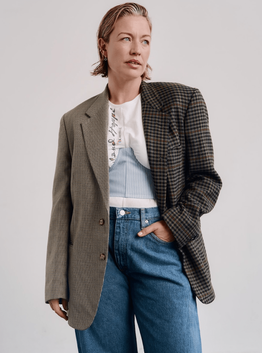 Delphie Corset Stripe Cotton Poplin - ELV Denim