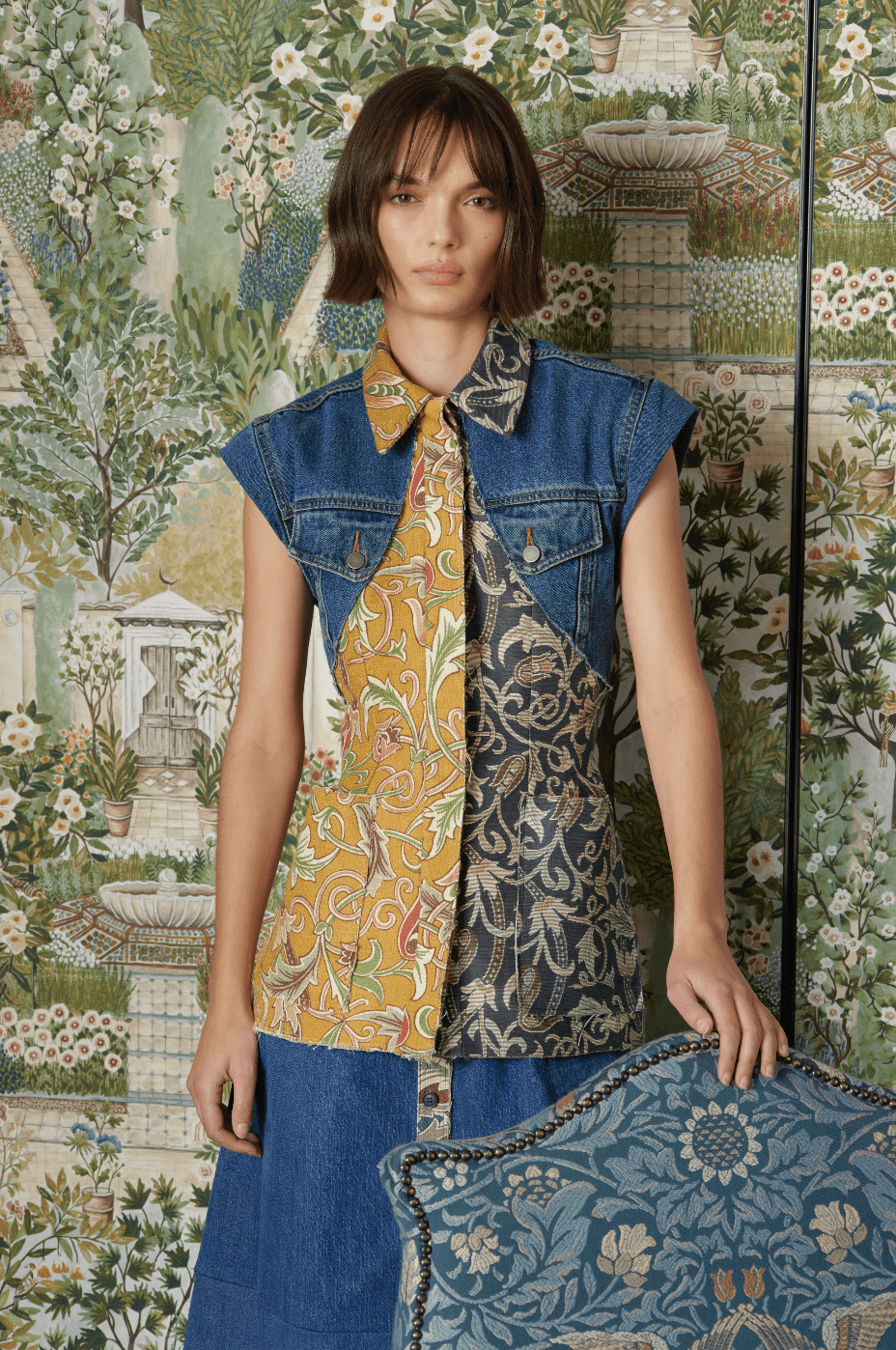 Eden Jacket Sanderson Edition Multi Mid Blue - ELV Denim