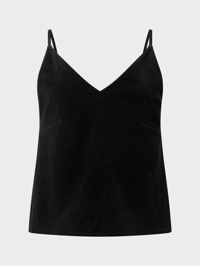 Anna Top Velvet Black