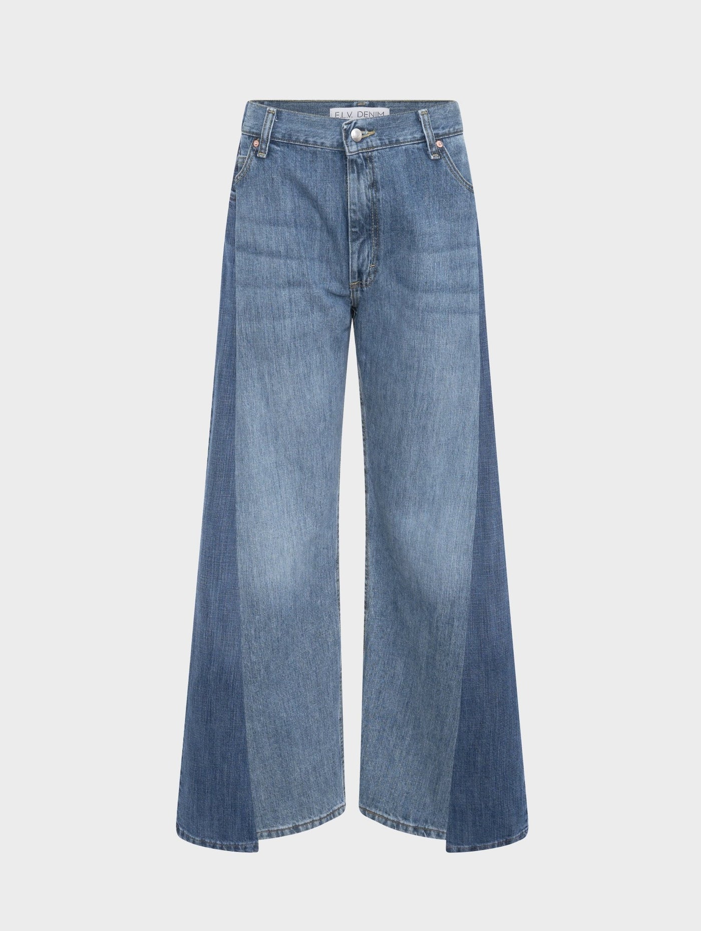 Freya Wide Leg Jean Mid Light Blue - E.L.V. Denim