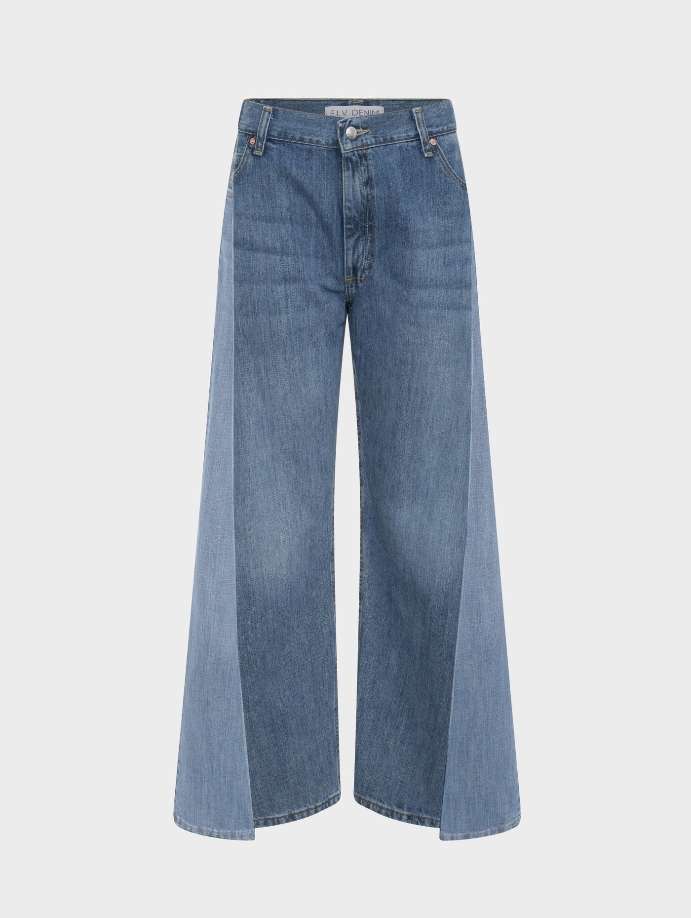 Freya Wide Leg Jeans Light Mid Blue - ELV Denim