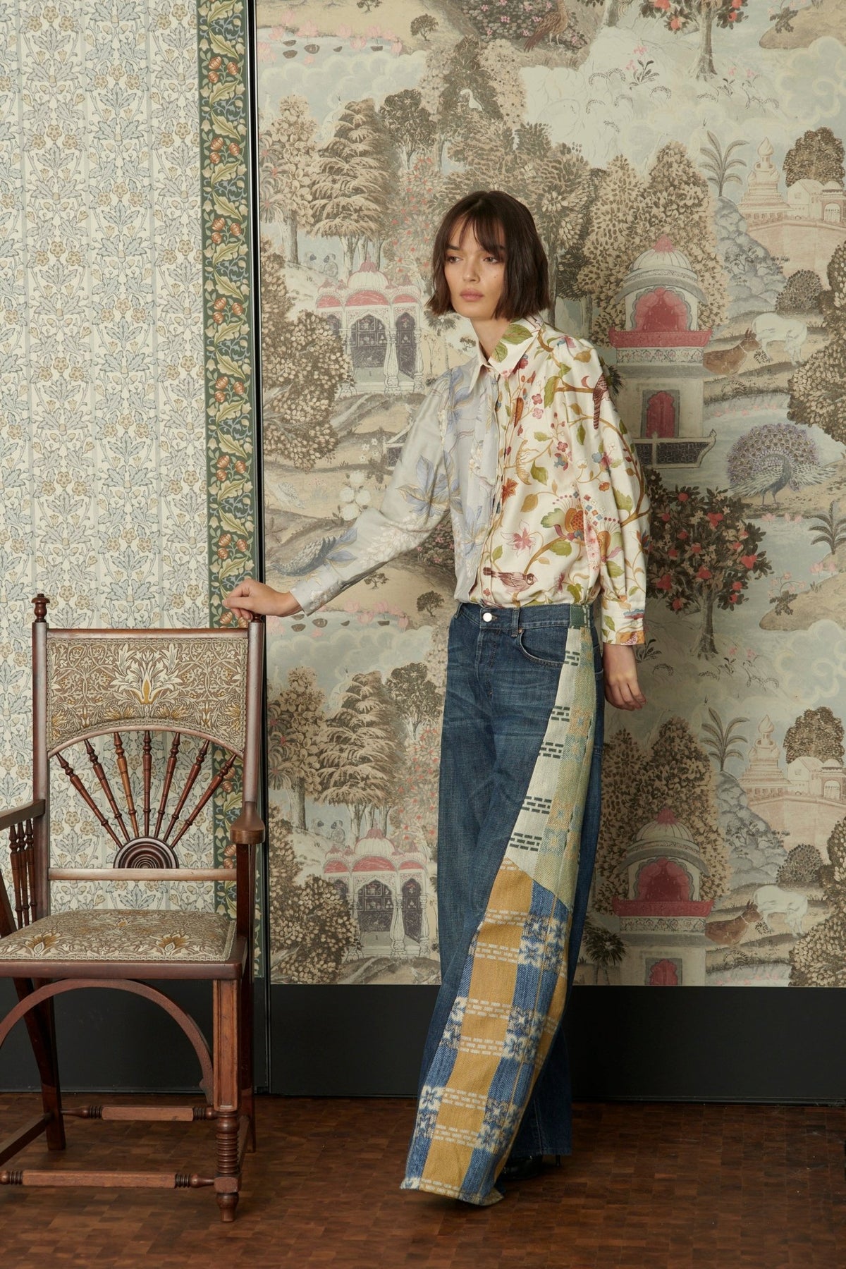 Freya Wide Leg Jeans x Sanderson of London - ELV Denim