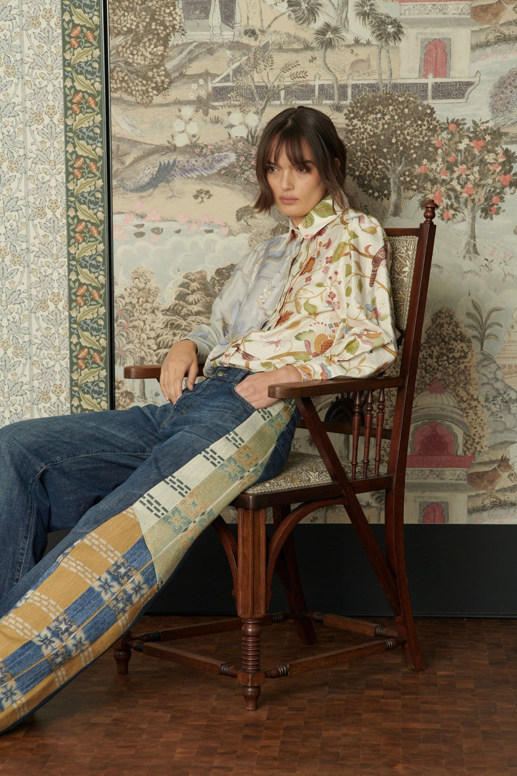 Freya Wide Leg Jeans x Sanderson of London - ELV Denim
