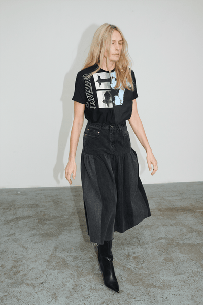 Harvard Denim Skirt Charcoal - ELV Denim