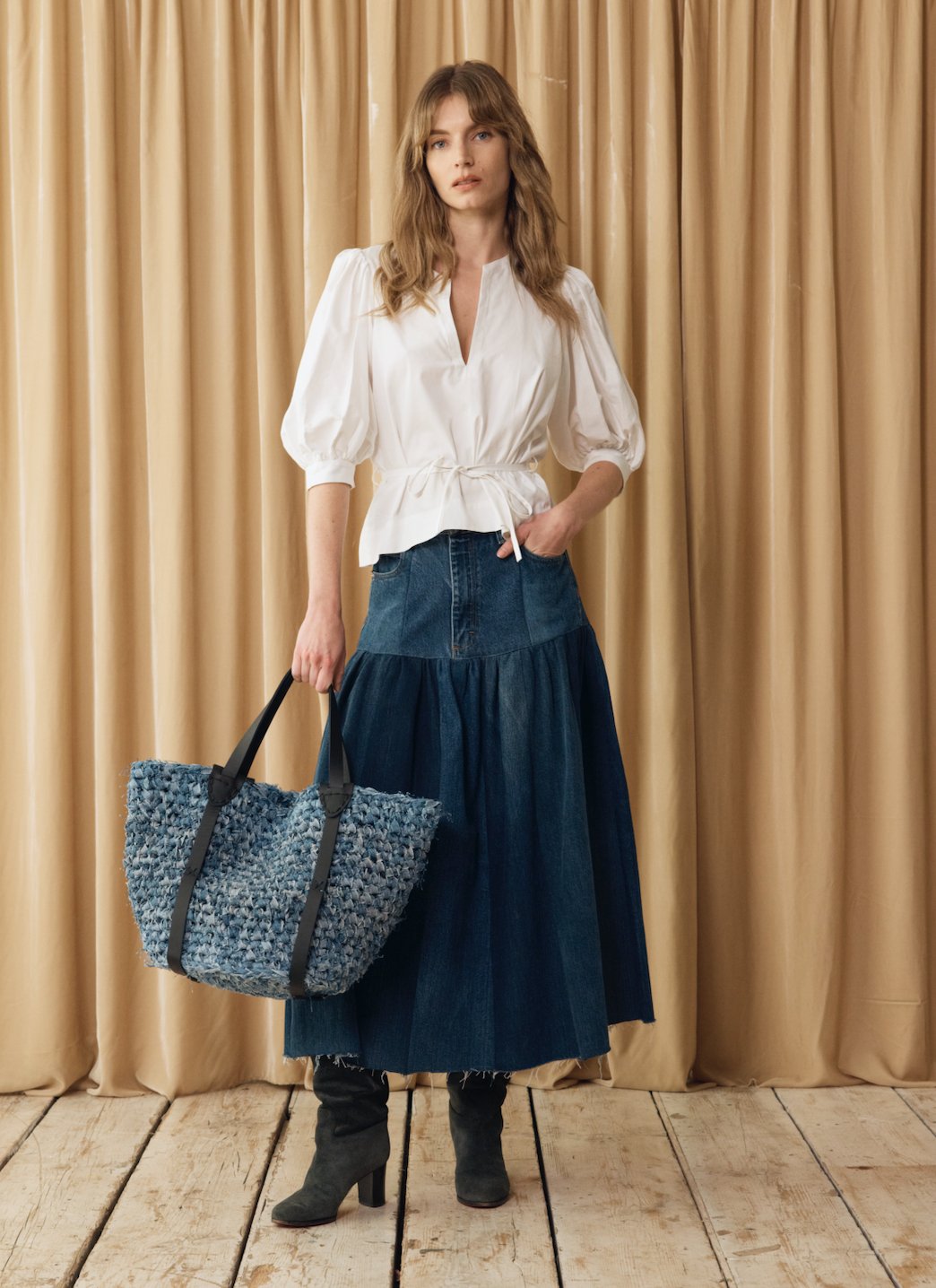 Harvard Denim Skirt Dark Blue | E.L.V. Denim – ELV Denim