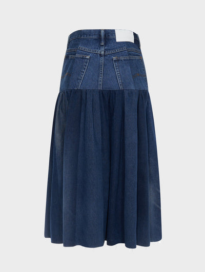 Harvard Denim Skirt Dark Blue - E.L.V. Denim