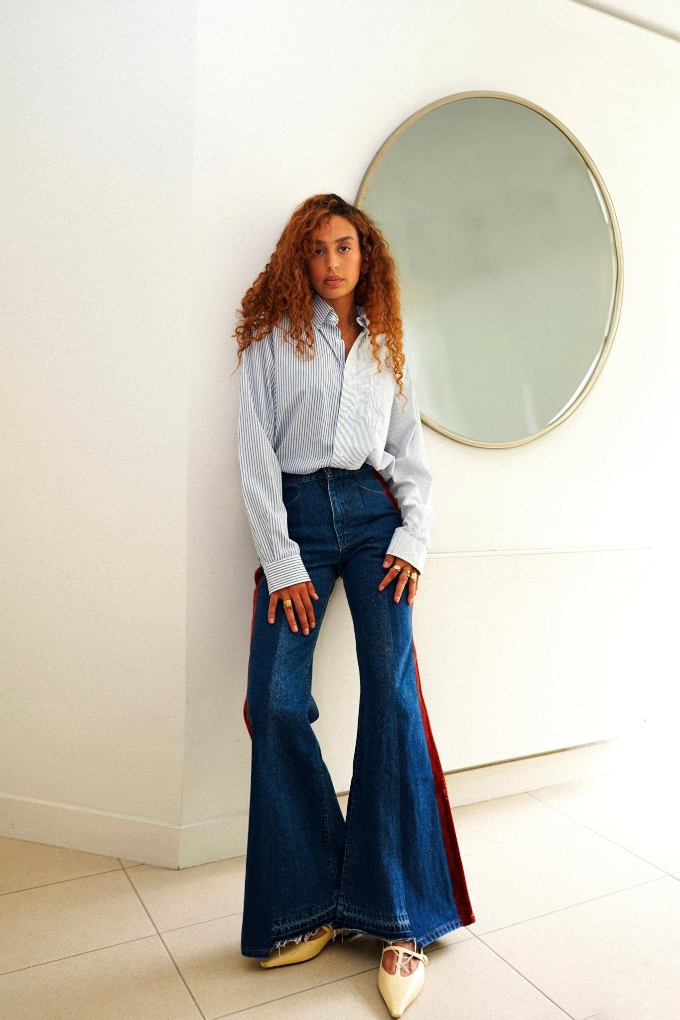Indre Jeans Velvet Stripe - ELV Denim