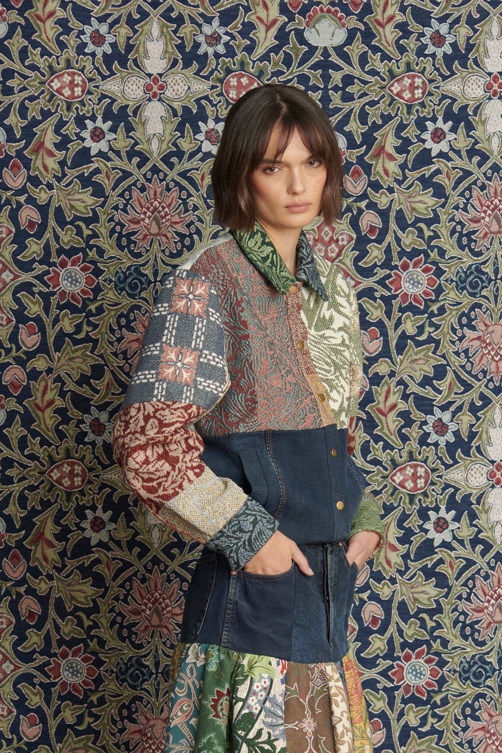 Kara Bomber Jacket x Sanderson of London - ELV Denim