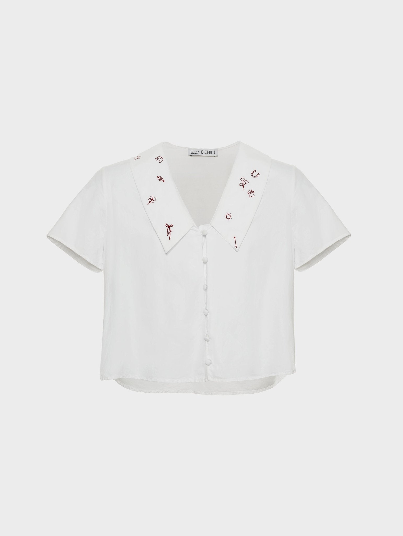 Love Lucky Embroidered Top - ELV Denim