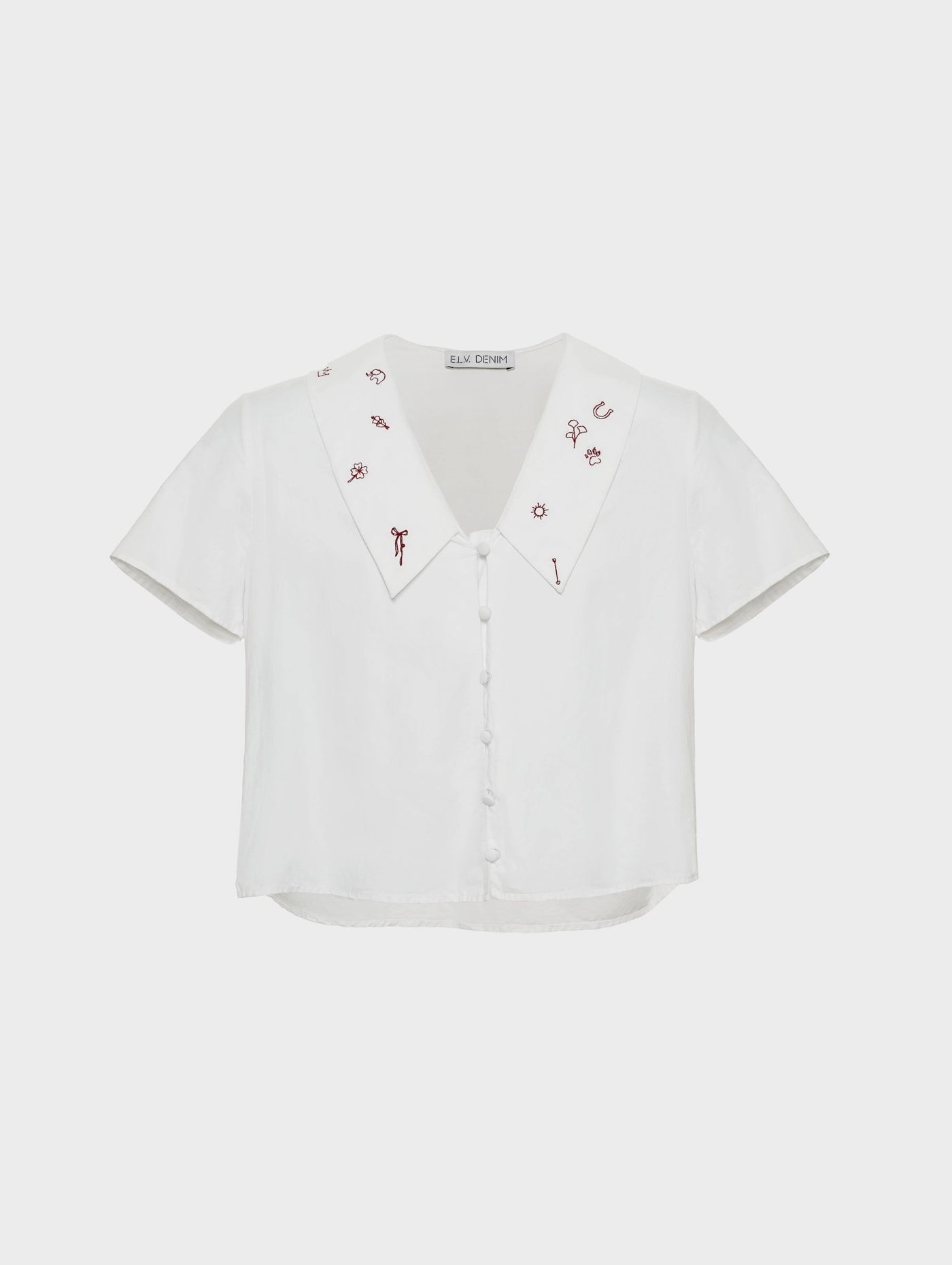 Love Lucky Embroidered Top - ELV Denim