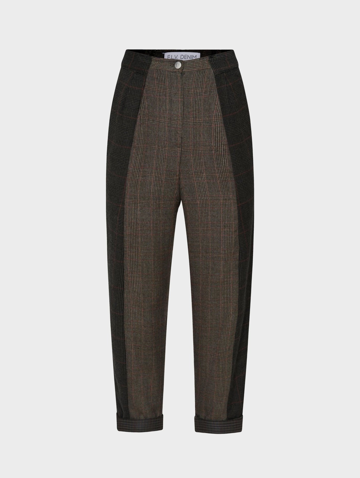 Maeve Trousers Wool Check Suiting - ELV Denim