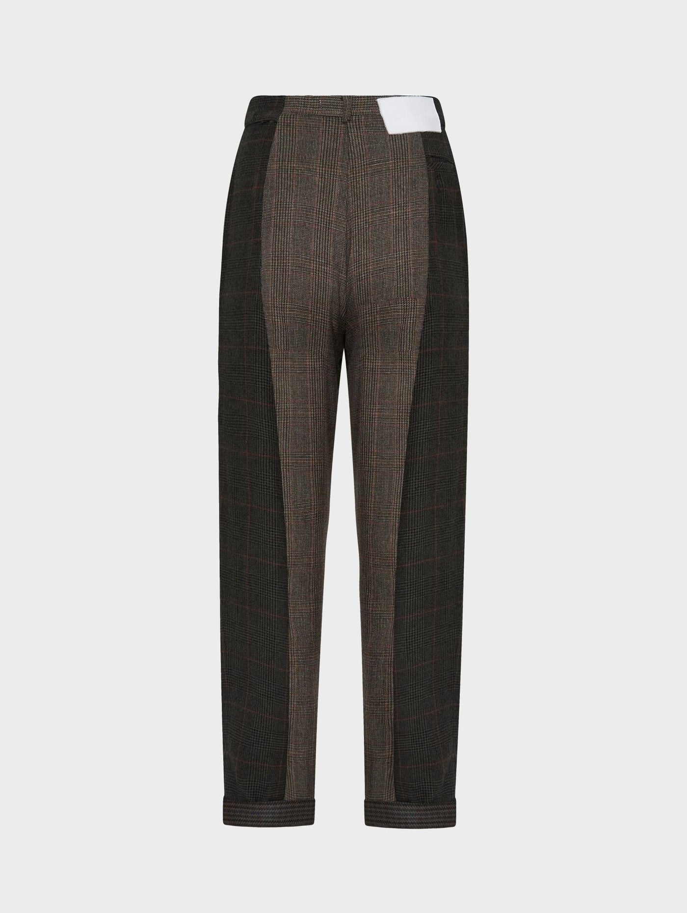 Maeve Trousers Wool Check Suiting - ELV Denim