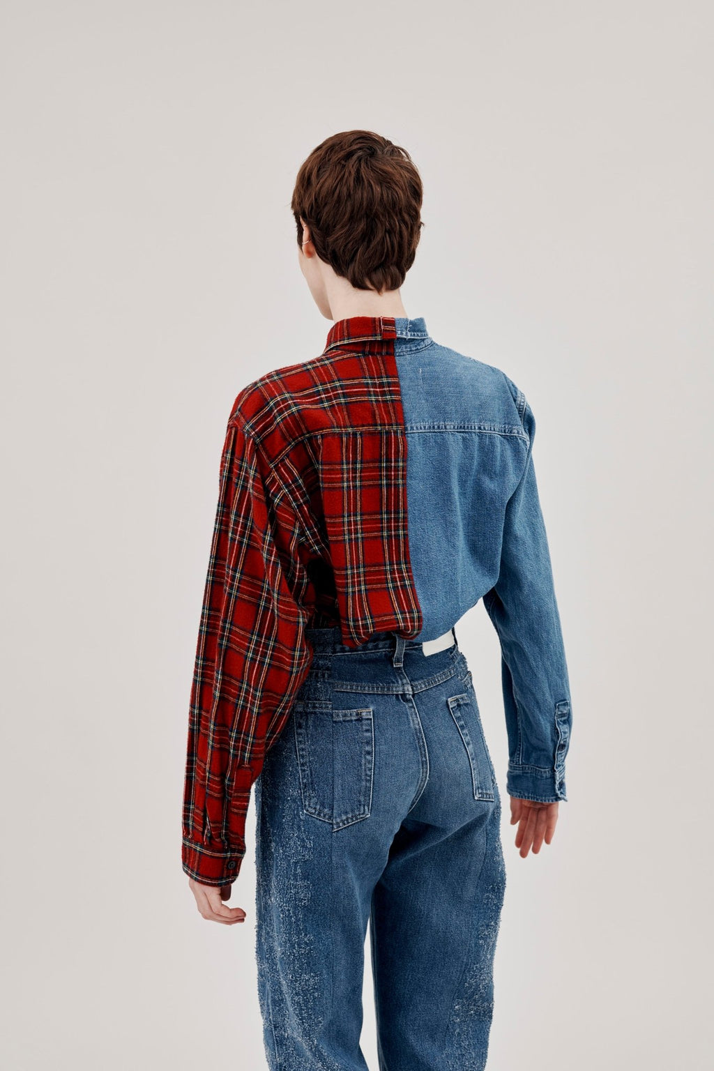 Martha Shirt Denim Check Flannel - ELV Denim