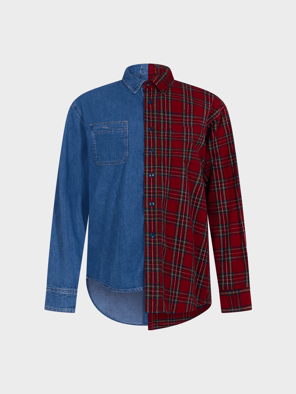 Martha Shirt Denim Check Flannel - ELV Denim