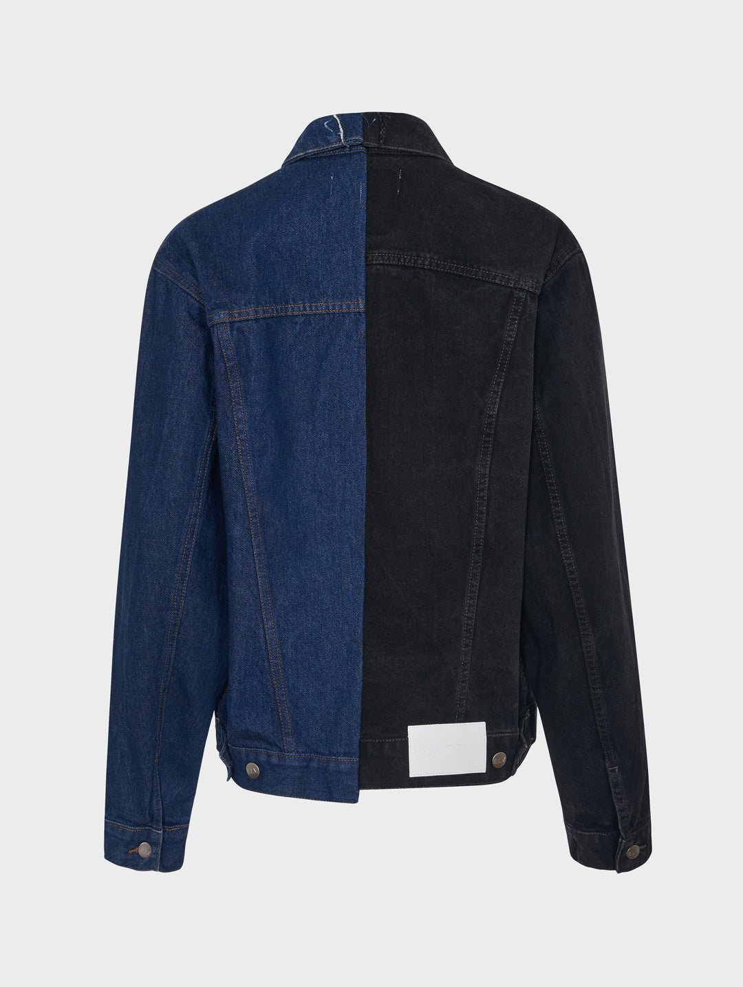 Men's Classic Denim Jacket Black Dark Blue - ELV Denim