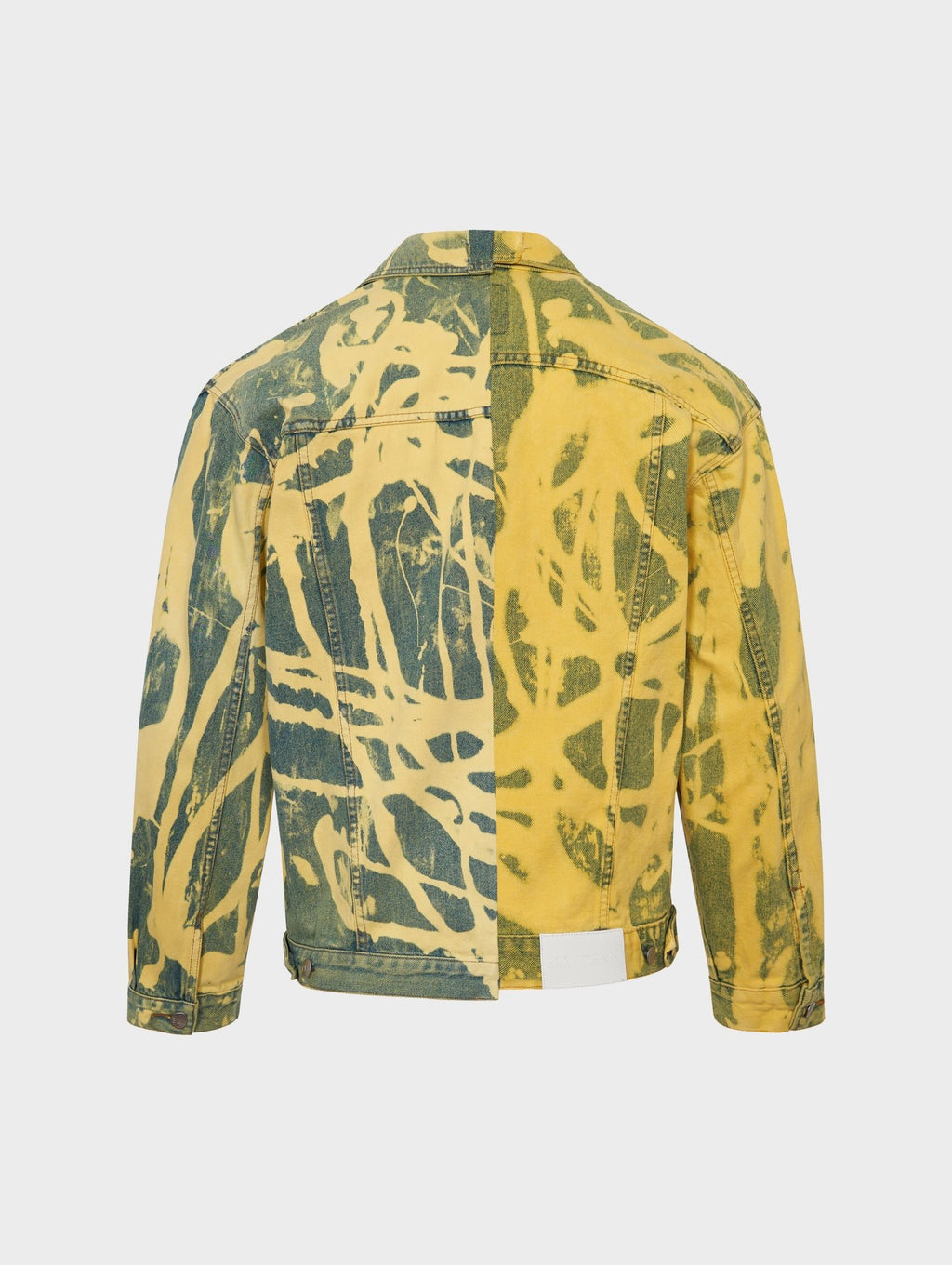 Men's Classic Denim Jacket Bleach Yellow - E.L.V. Denim