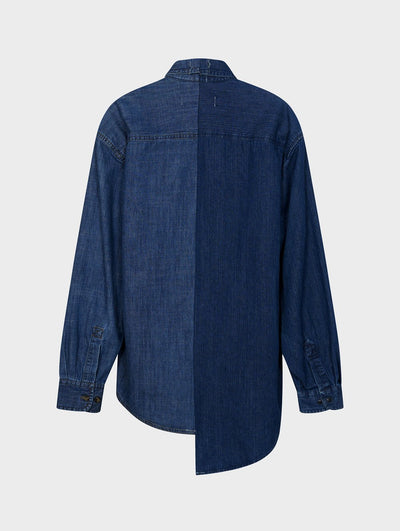 Men's Classic Denim Shirt Dark Blue - ELV Denim