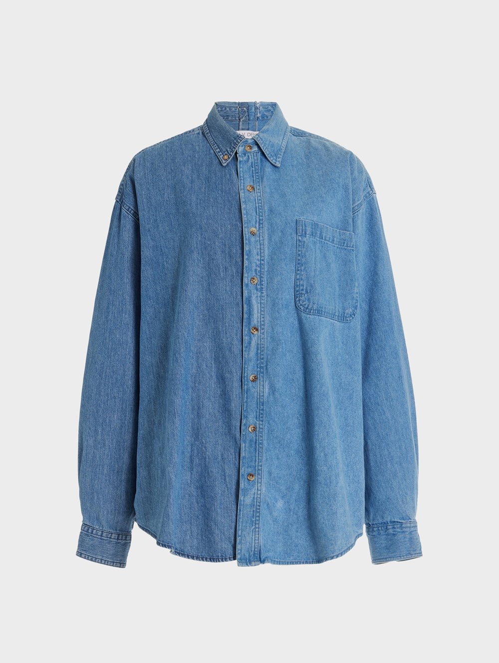 Men's Classic Denim Shirt Mid Blue - ELV Denim