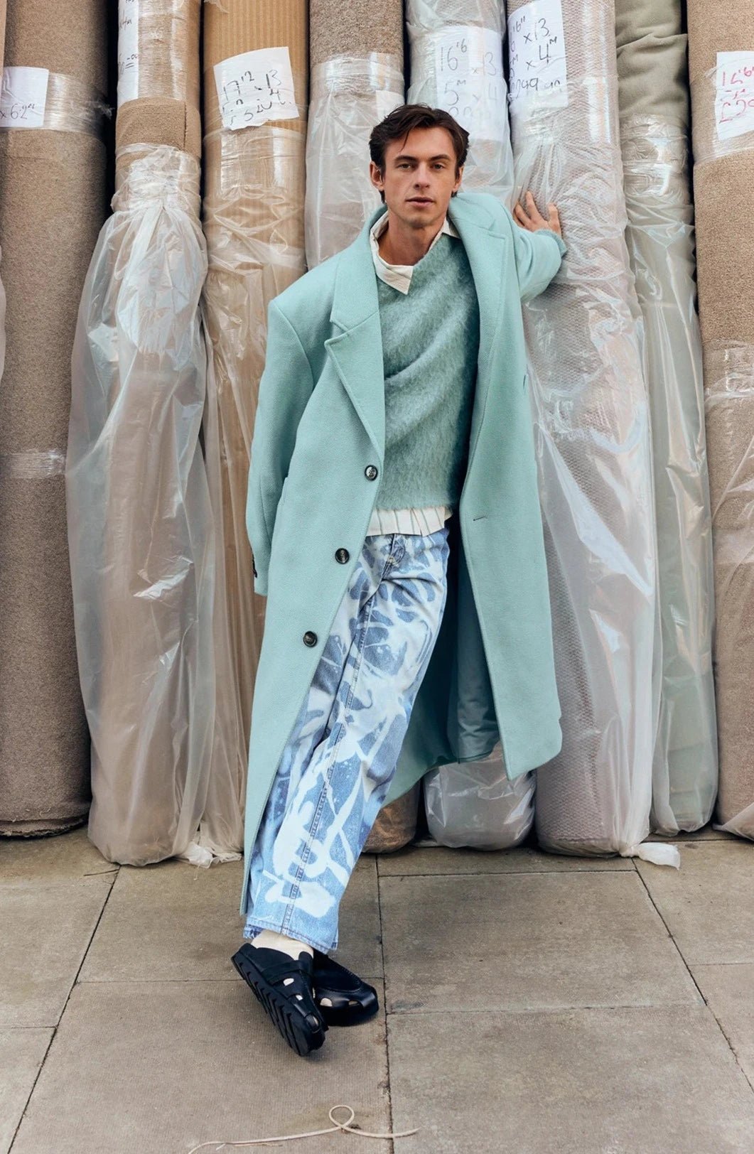 Men's Garcon Jean Bleach Mid Light Blue - E.L.V. Denim