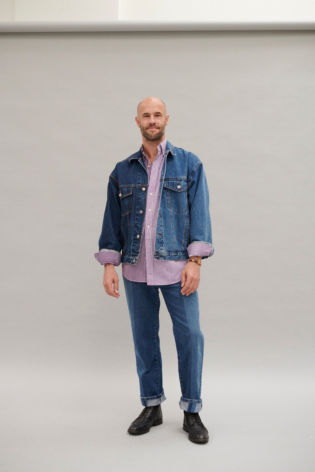 Men's Stovepipe Jean Mid Dark Blue Denim – ELV Denim