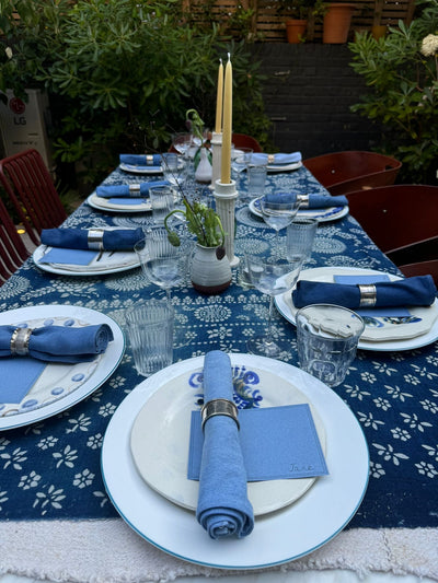 Ombre Large Denim Napkins Set of Four - ELV Denim