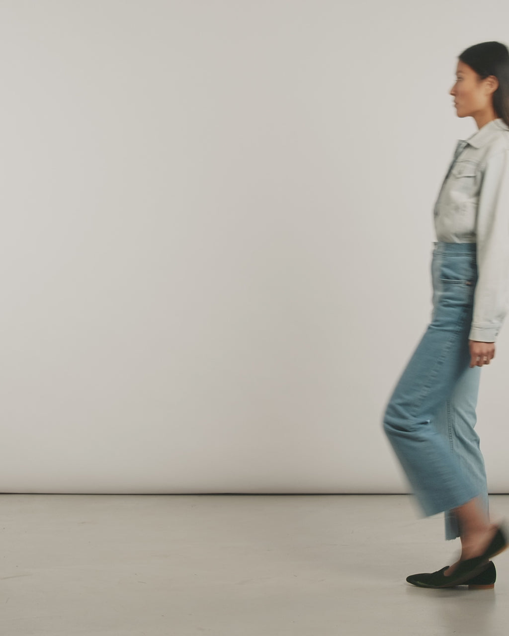 Flare Jean Mid/Light Blue