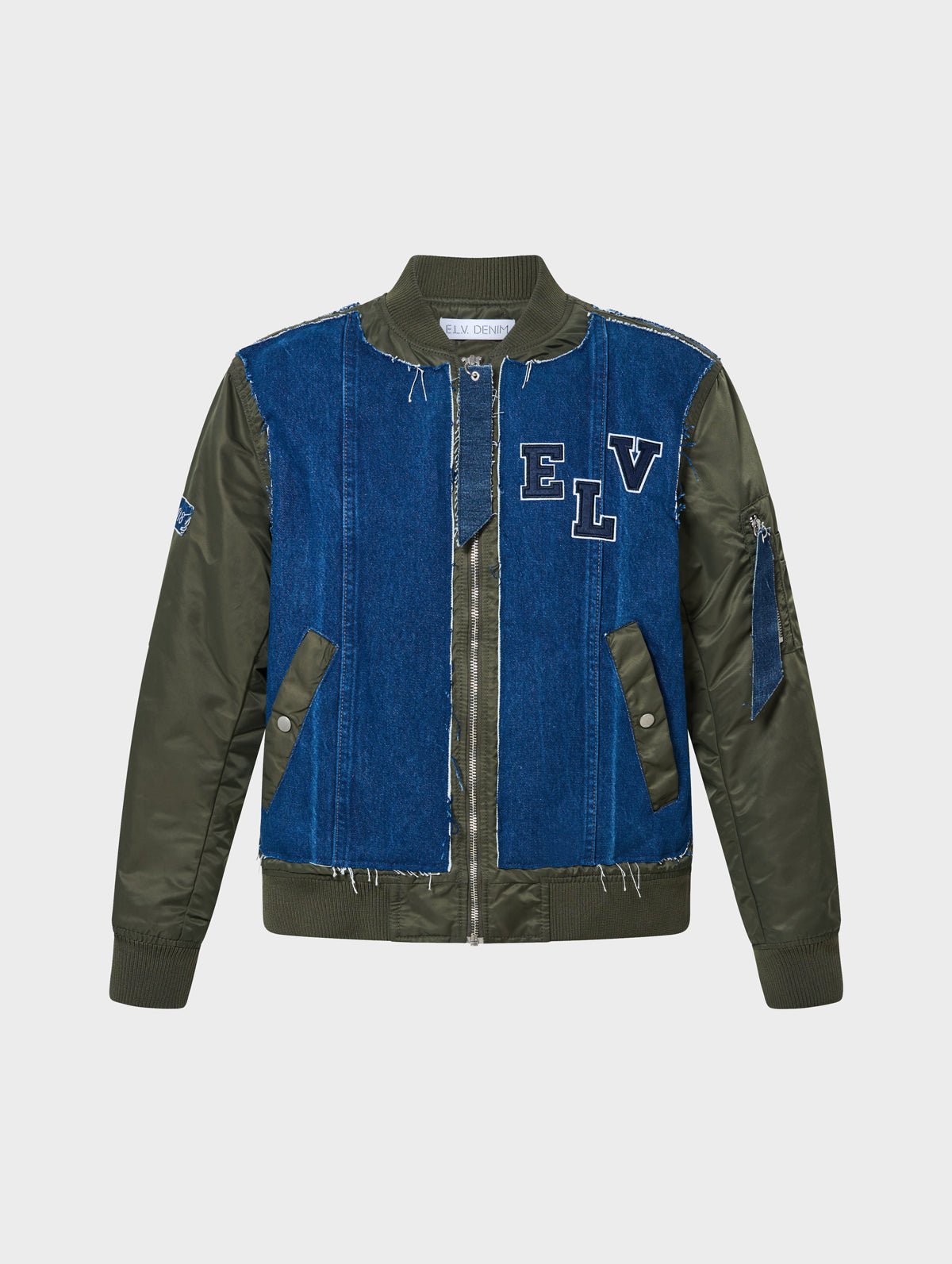 Rio Bomber Khaki Mid Blue - ELV Denim