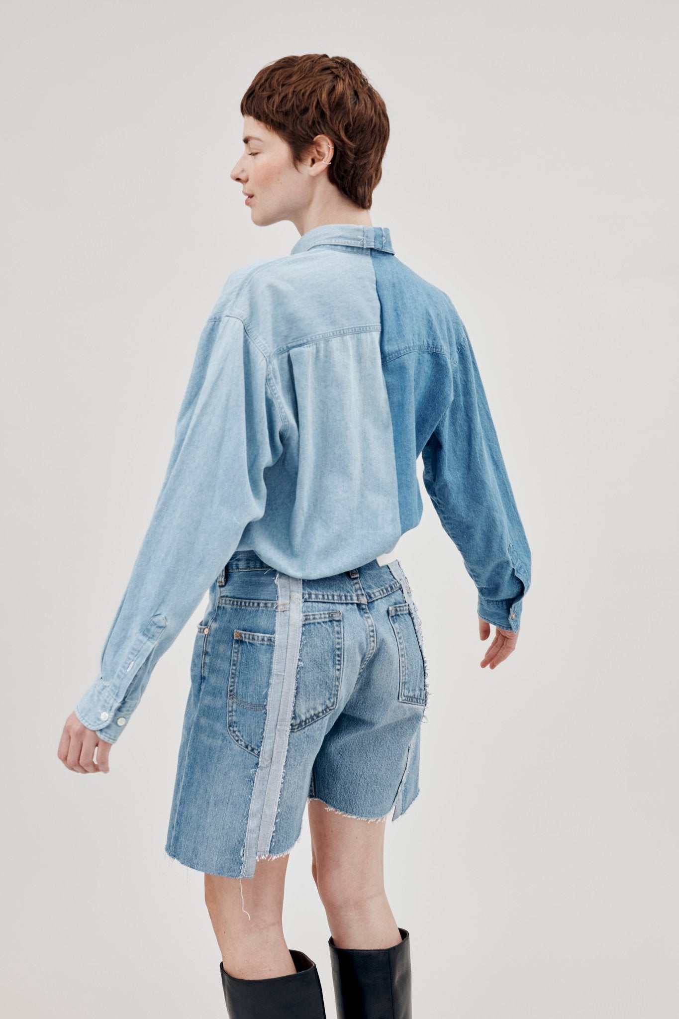 Simone Denim Shirt Multi Blue - ELV Denim