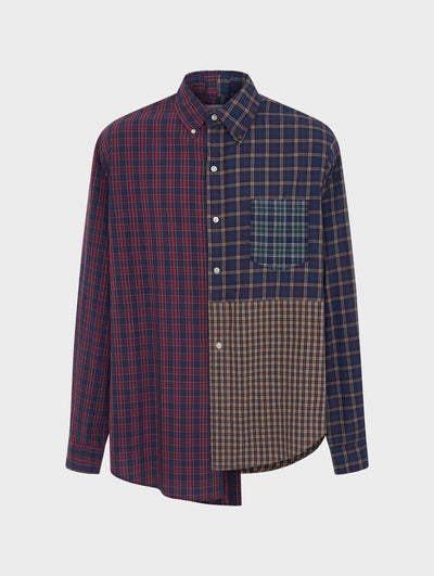 Simone Shirt Check Poplin Cotton - ELV Denim