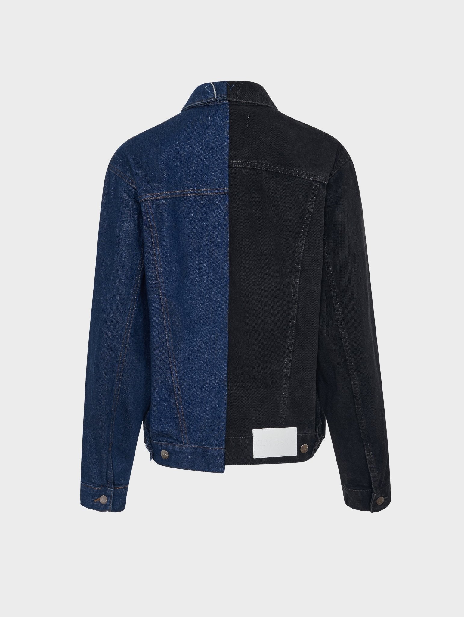 Classic Denim Jacket Black/Dark Blue | Upcycled – ELV Denim