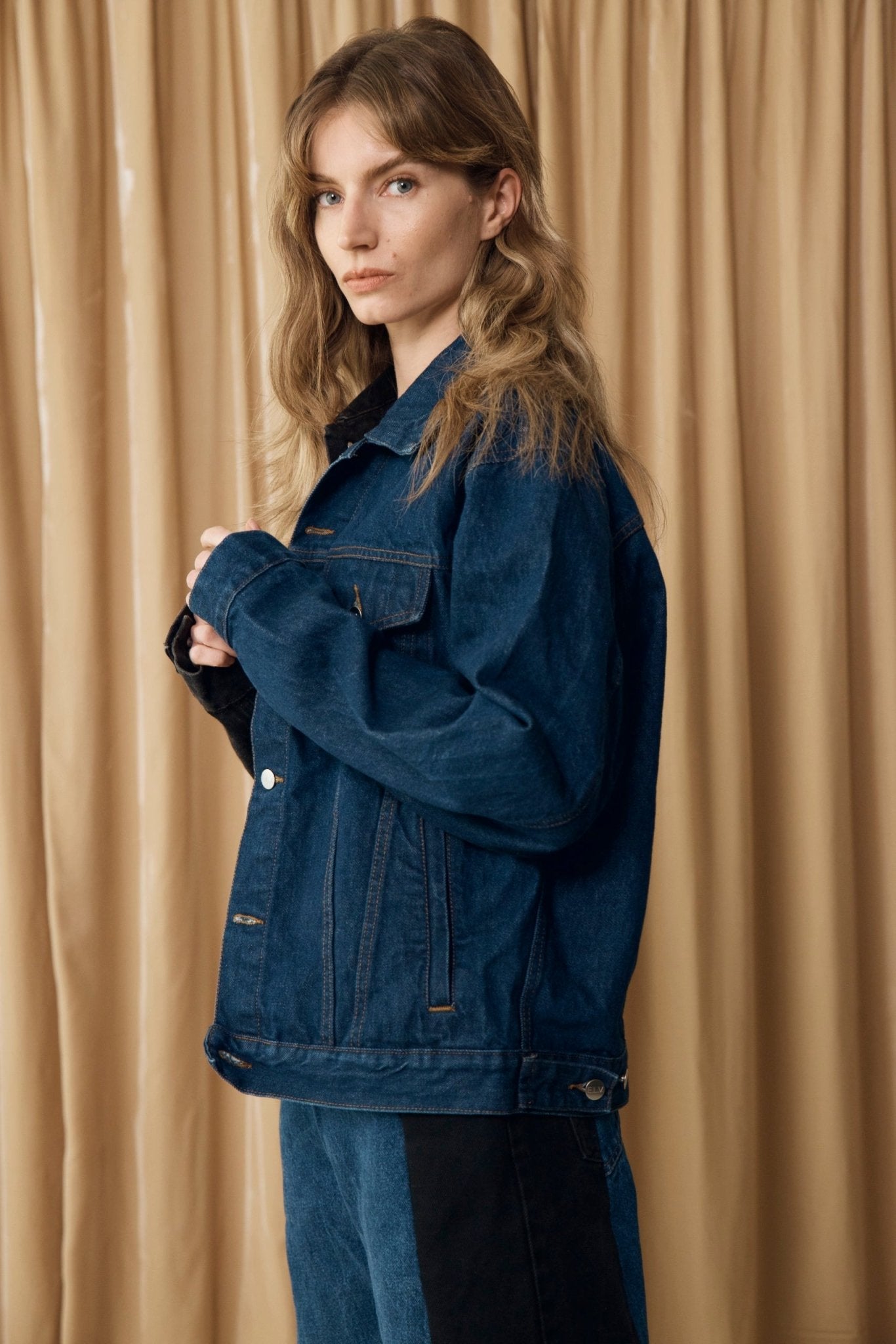 The Classic Denim Jacket Black Dark Blue - E.L.V. Denim